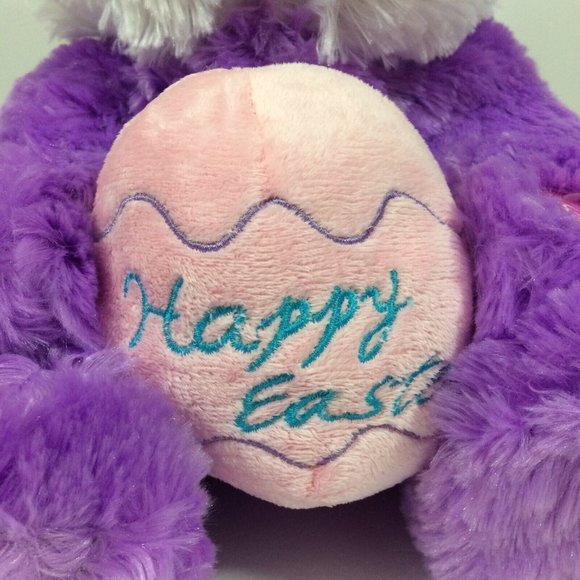 Dan Dee Collectors Choice Happy Easter Bunny Plush Purple Sing Happy Hopster 15" - Picture 3 of 8